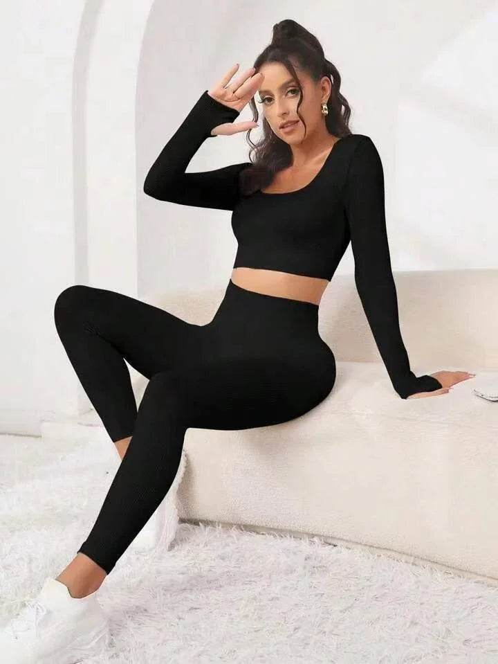 Seamless Yoga Set – Long Sleeve & Lift Leggings - ZA-Zola