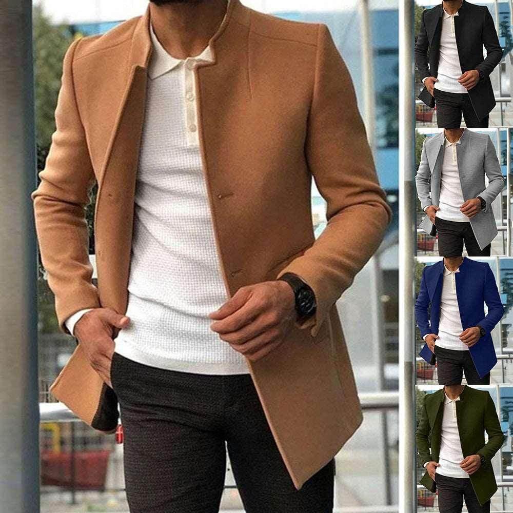 Men's Slim Coat Single-Breasted Business Jacket | Stylish Outwear - ZA-Zola