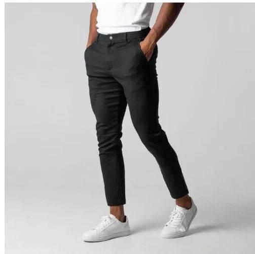 Men's Japanese Style Youth Business Cotton Trousers - ZA-Zola