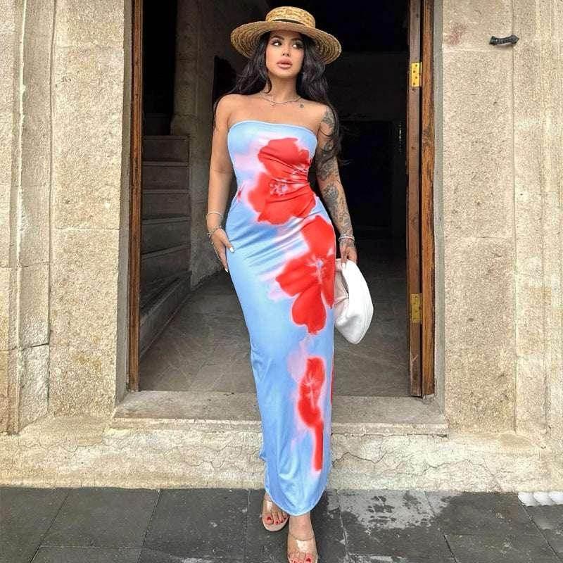 Sexy Slit Tube Dress – Elegant Summer Party Look - ZA-Zola