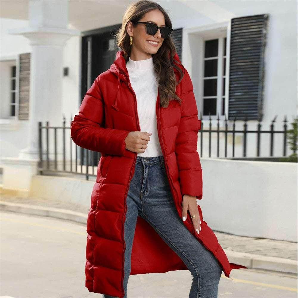 Hooded Cotton Padded Jacket - Slim Fit Winter Coat - ZA-Zola