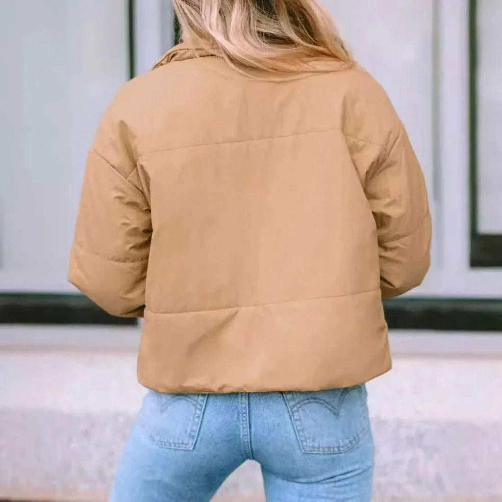 Lapel Warm Long Sleeves Coat for Women - Winter Outerwear - ZA-Zola
