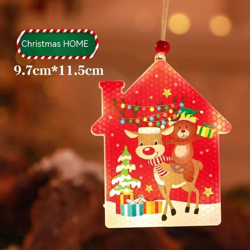 Bar Atmosphere Christmas Interior Decorations Colored Lights - ZA-Zola