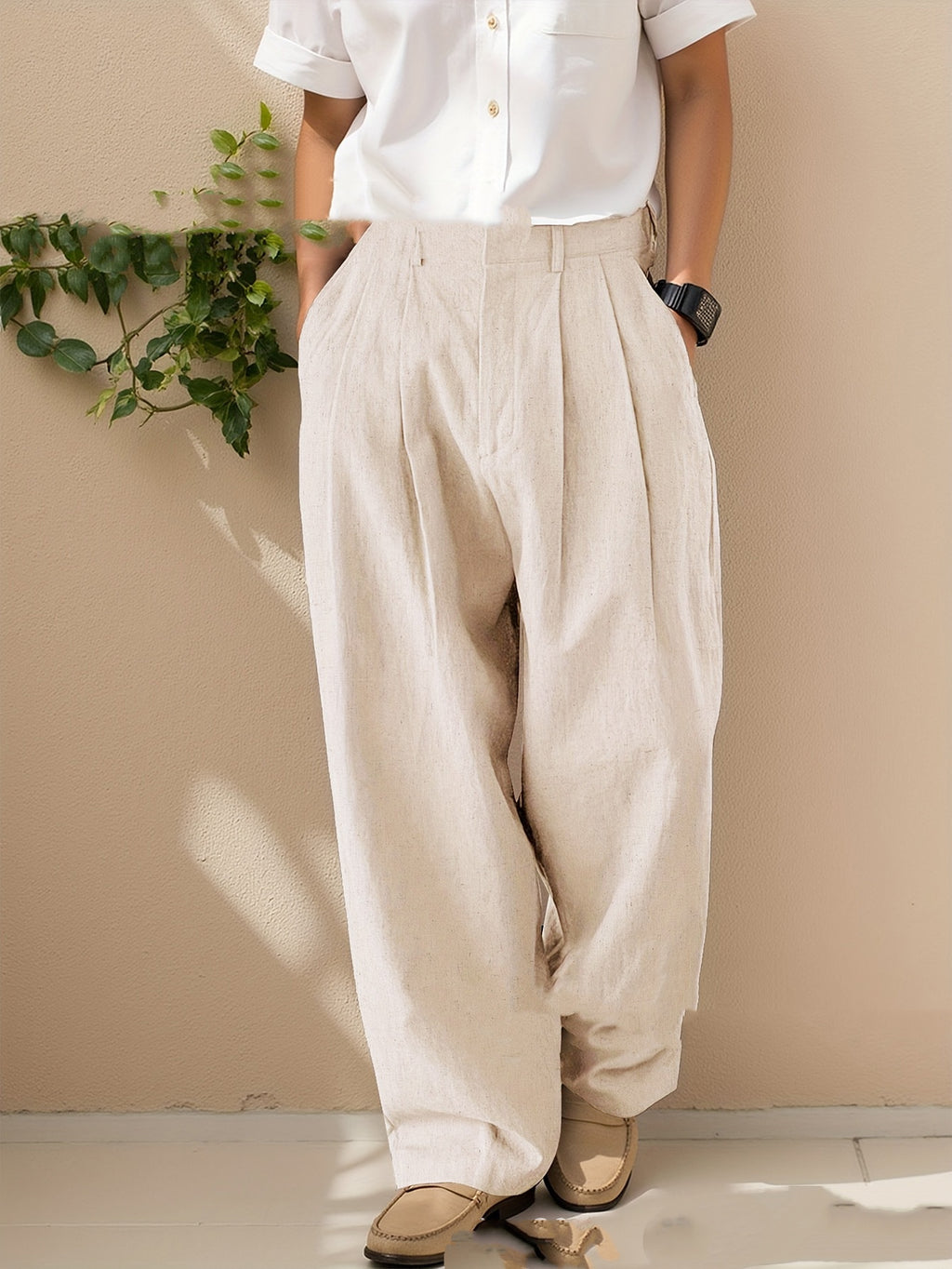 Men's Tailored Dress Pants | Premium Double Pleats