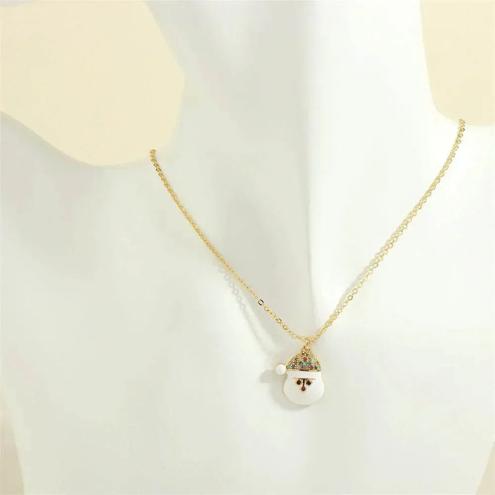 Festive Christmas Tree & Santa Necklace – Shop Now - ZA-Zola