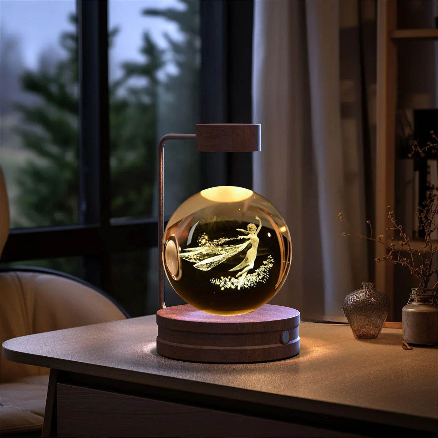 Crystal Ball Cosmic Dinosaur Night Light – USB Powered - ZA-Zola
