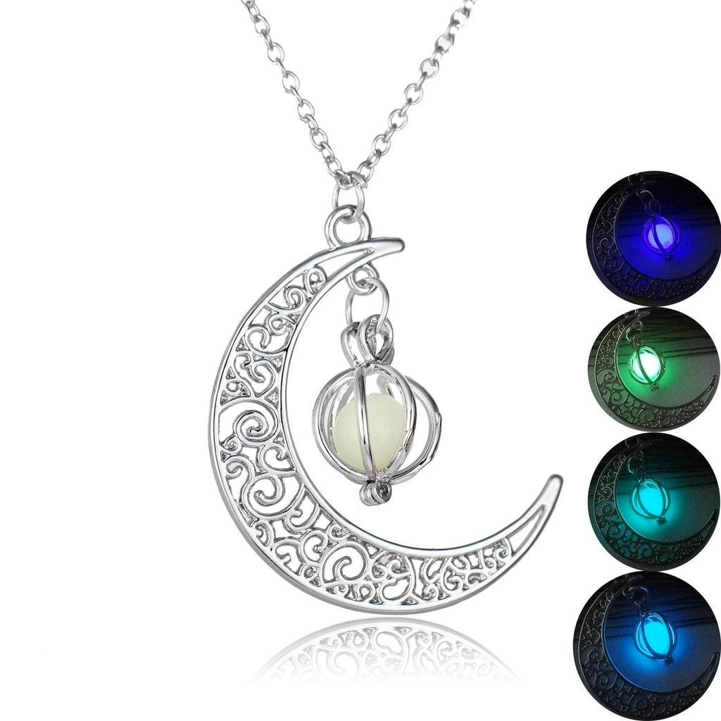 ZA-Zola Moon Glowing Stone Necklace - ZA-Zola