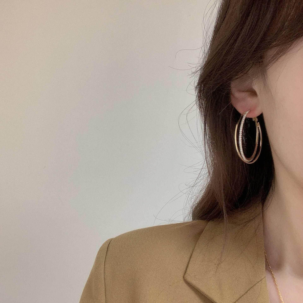 Minimalist Round Metal Earrings – Cold Style Chic - ZA-Zola