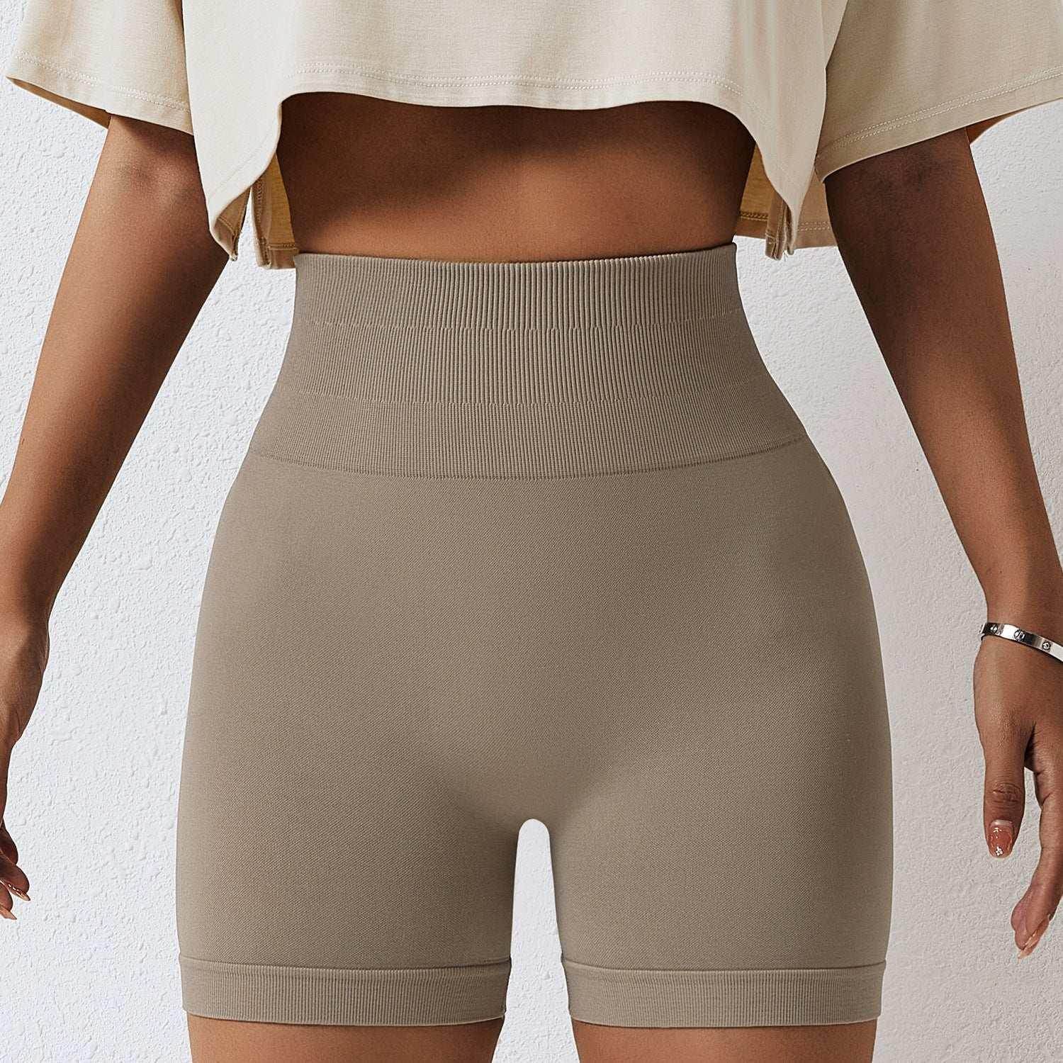 Seamless Yoga Shorts with High Hips & Waist - Comfortable & Stylish - ZA-Zola