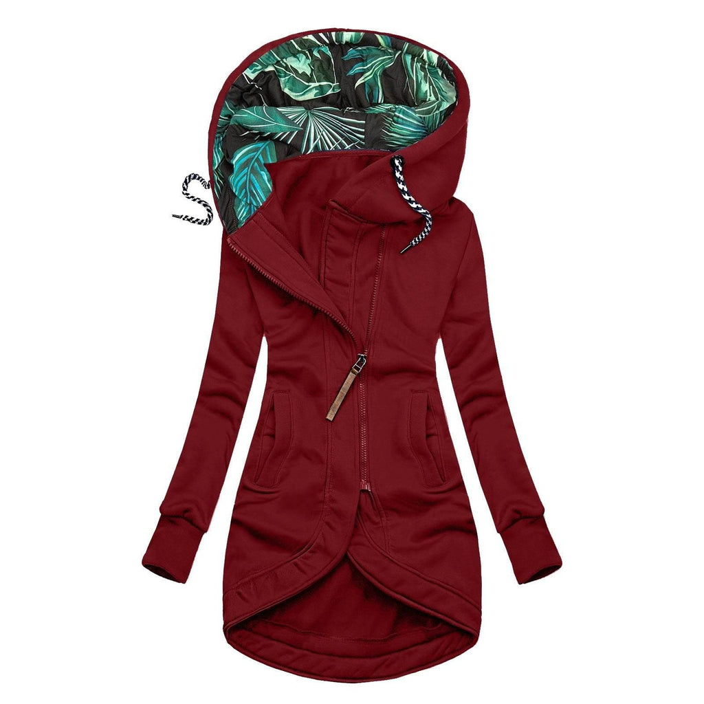 Solid Colour Hooded Long Sleeve Jacket for Men & Women - ZA-Zola