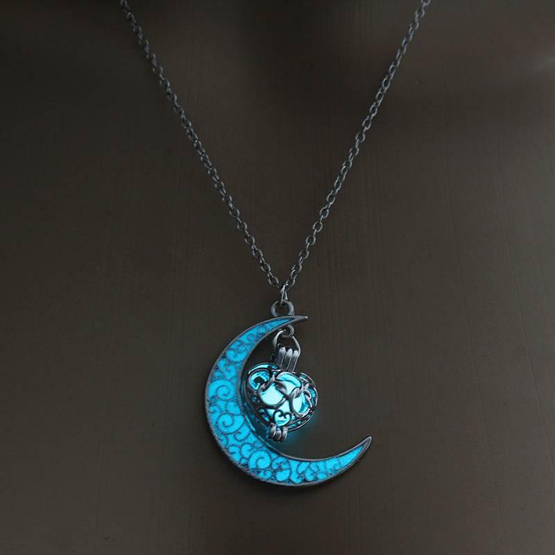 ZA-Zola Men’s Luminous Flame Dragon Necklace - ZA-Zola