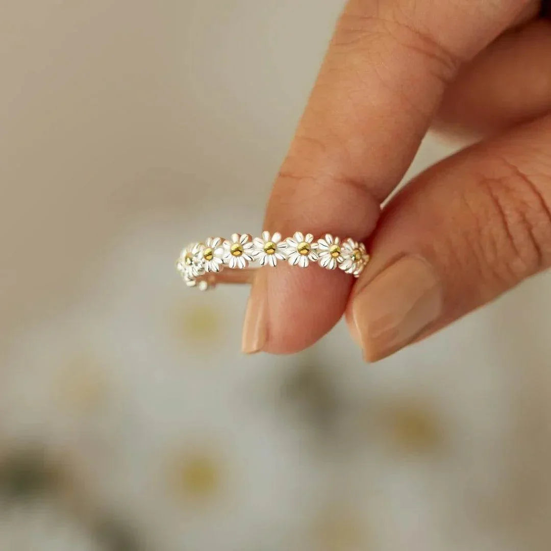 S925 Sterling Silver Daisy Ring for Women - ZA-Zola