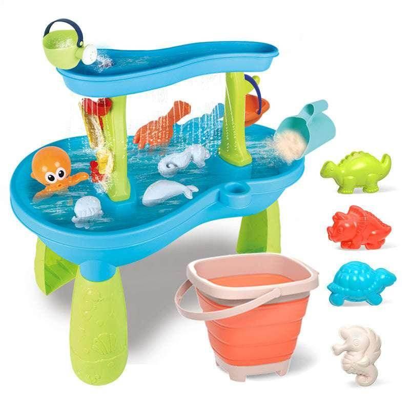 Beach Table Water & Sand Play Set – 18 PCS - ZA-Zola