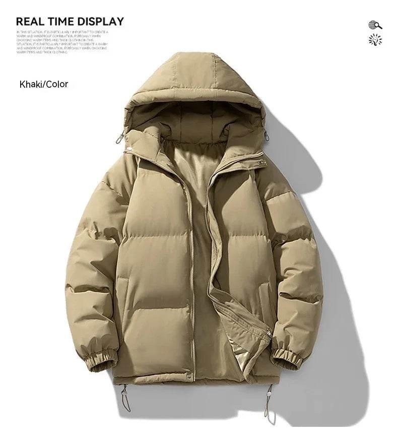 Men's Hoodie Padded Coat – Warm, Casual, Loose Fit - ZA-Zola