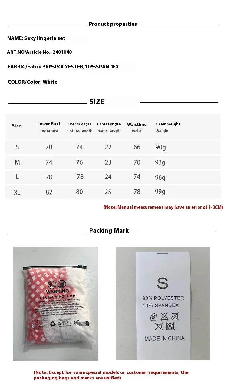 Sexy Lace T-back Two-Piece Lingerie Set – White, Yellow, Blue - ZA-Zola