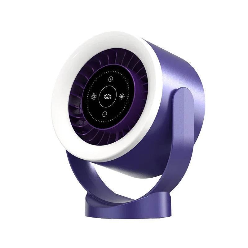 100-Speed USB Desk Fan with Light & LED Display - ZA-Zola