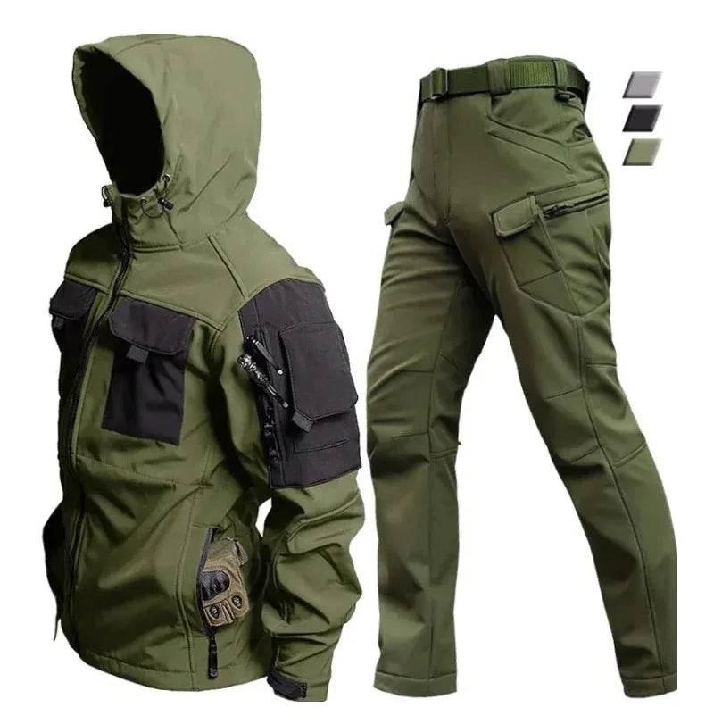 Men's Tactical Soft Shell Jacket - Waterproof Windbreaker - ZA-Zola