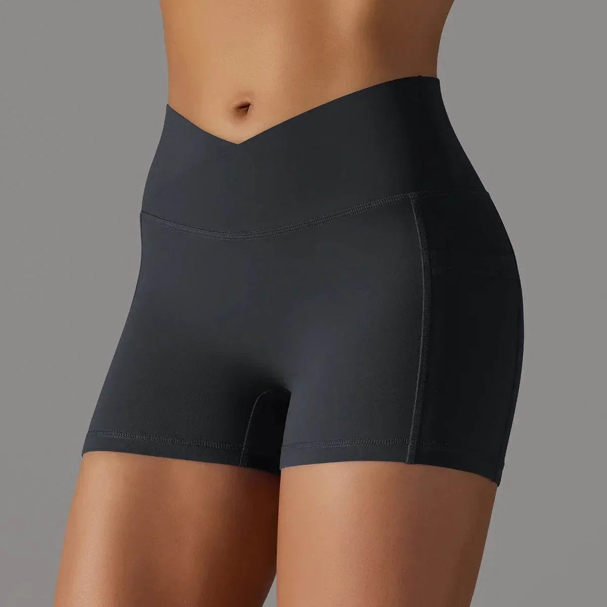 Yoga Shorts with Phone Pocket – Women's Sportswear - ZA-Zola