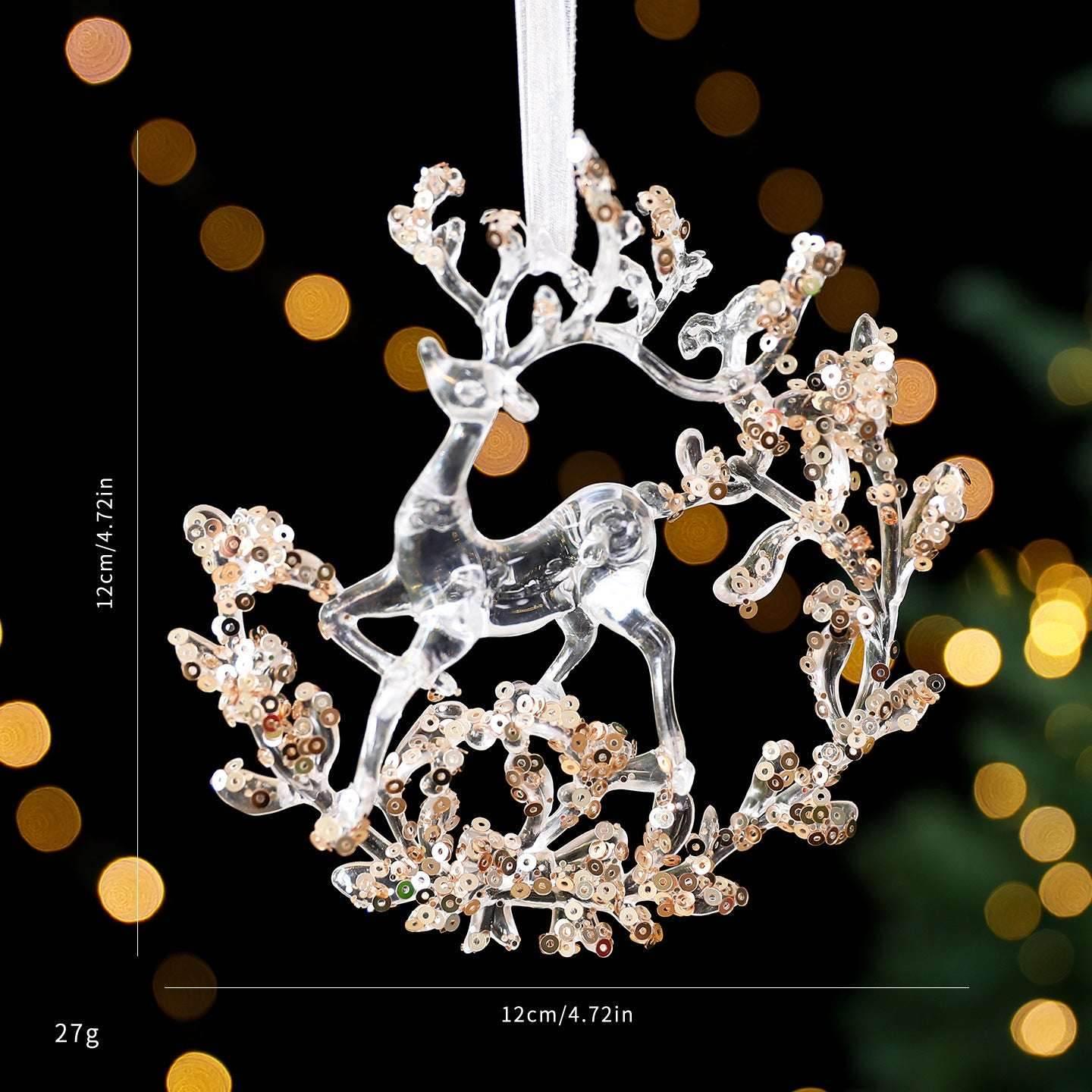 Sequined Acrylic Christmas Decoration Pendant Ornaments - ZA-Zola
