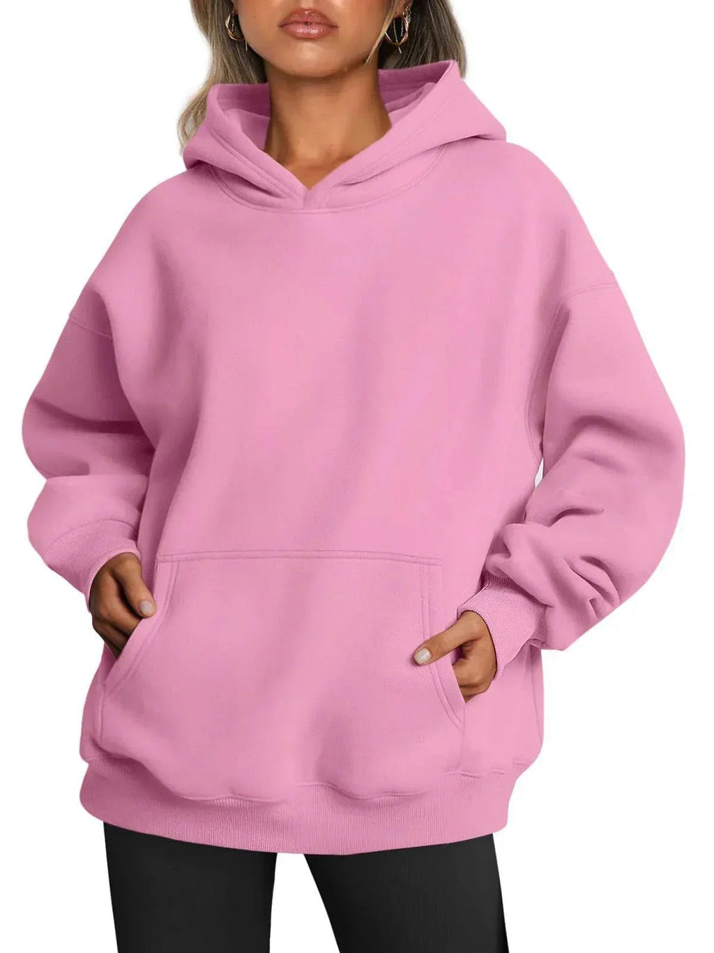 Women's Oversized Fleece Hoodie – Stay Cozy! - ZA-Zola