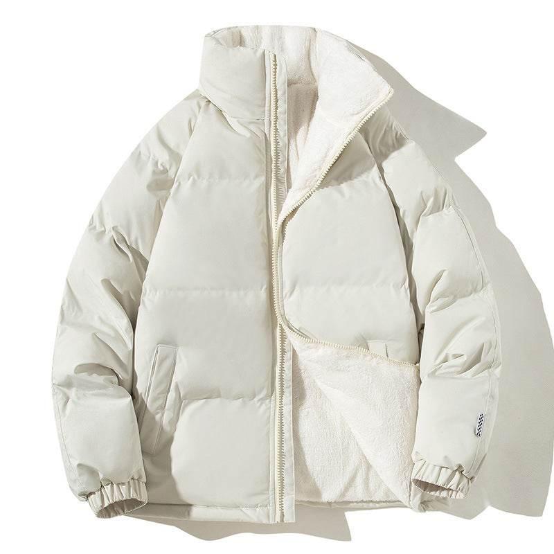 Couples Winter Plush Jacket | Warm Stand-up Collar Coat for Men & Women - ZA-Zola