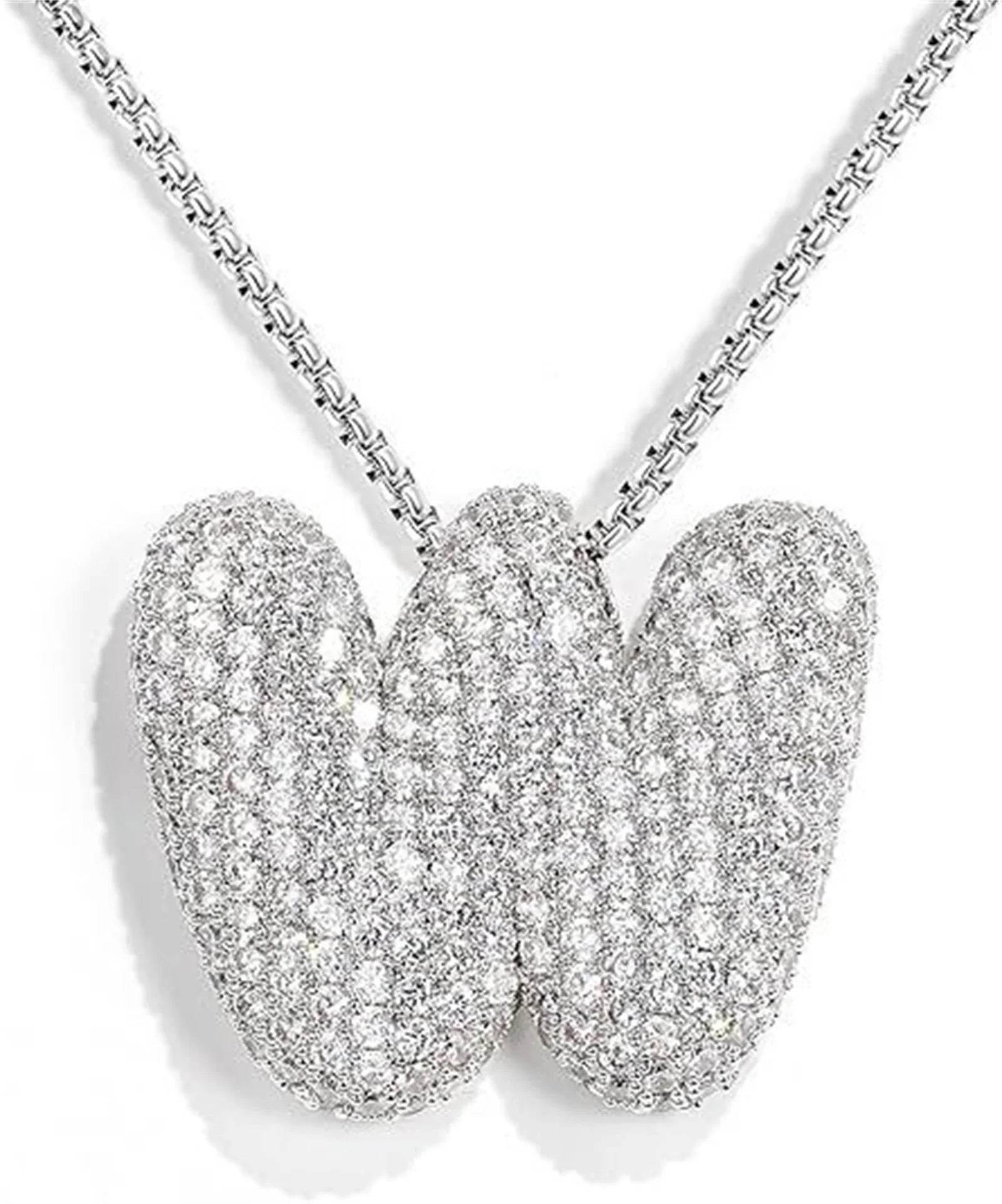 Zircon Balloon Letter Pendant Necklace for Women - ZA-Zola