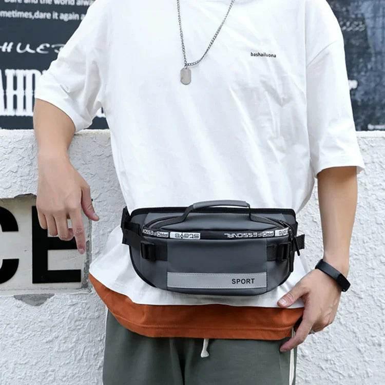 Reflective Waist Bag for Men – Cool Style Crossbody Pack for Travel, Running & Cycling - ZA-Zola