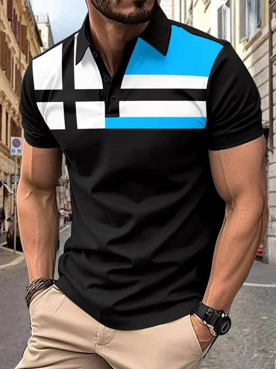 Men’s Striped Casual Top – Stylish & Trendy, Shop Now! - ZA-Zola