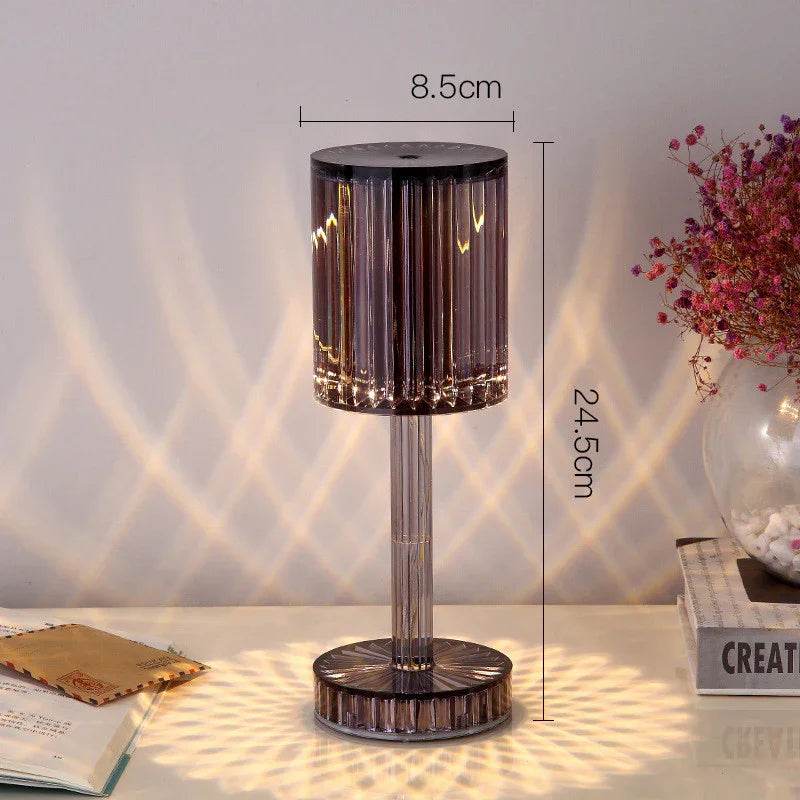 Crystal Table Lamp LED Romantic Night Light for Home Decor - ZA-Zola