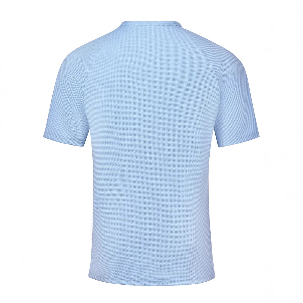 Light blue t-shirt on a white background