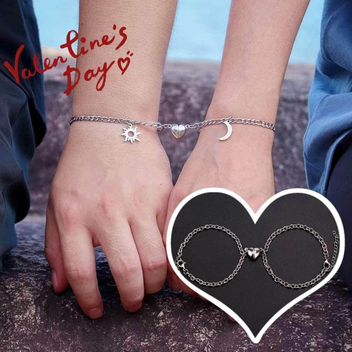Magnetic Sun Moon Bracelets for Couples - 2Pcs - ZA-Zola
