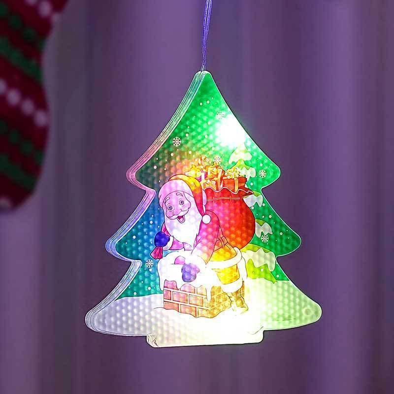Painted Christmas Curtain Lights | Warm Ambience Holiday Décor - ZA-Zola