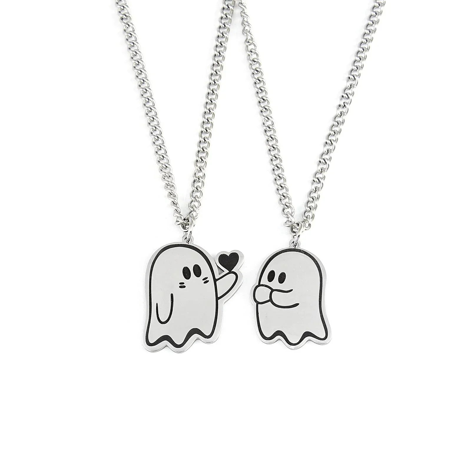 ZA-Zola Halloween Love Ghost Couple Necklace - ZA-Zola