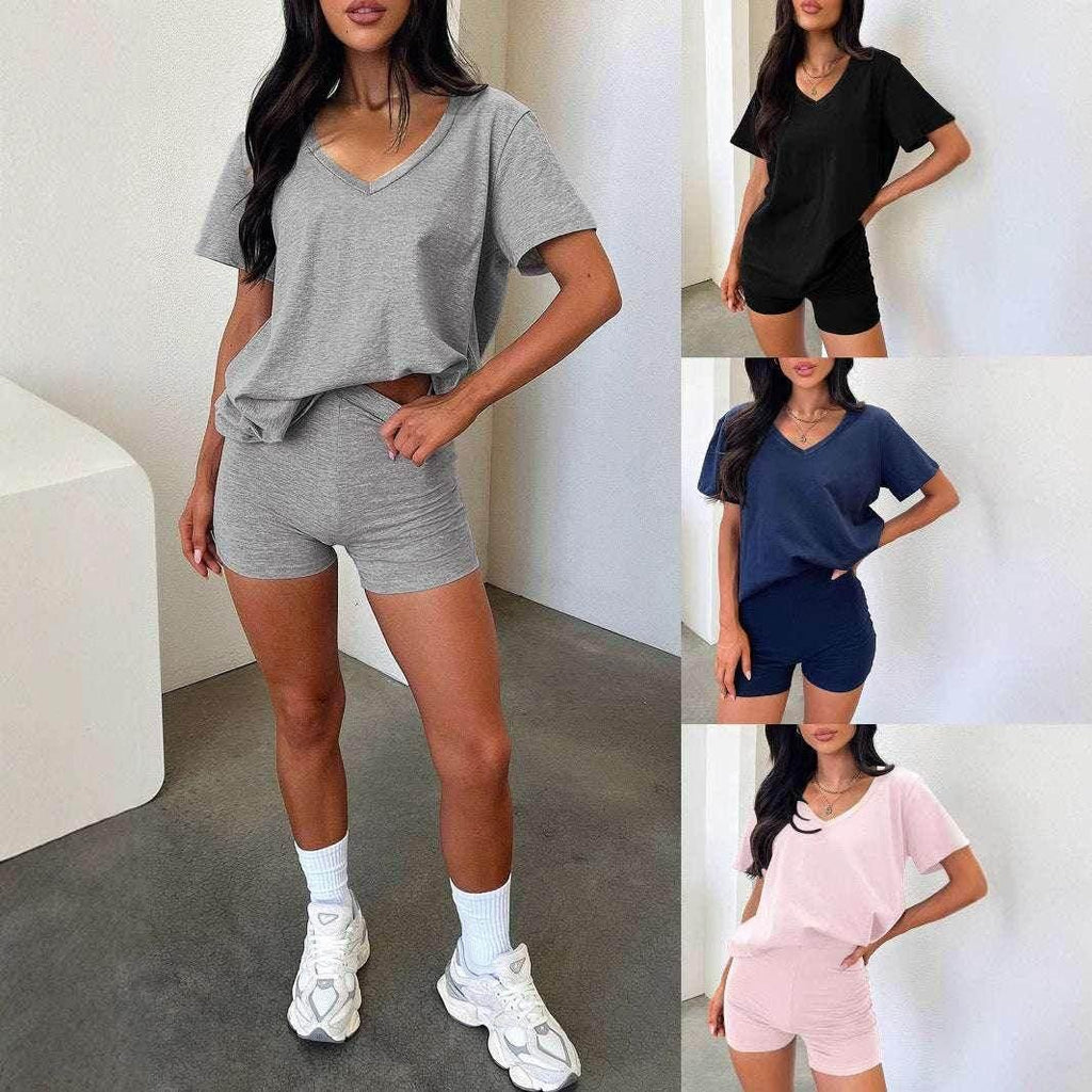 V-Neck Casual Suit – Shop Now for Effortless Elegance! - ZA-Zola