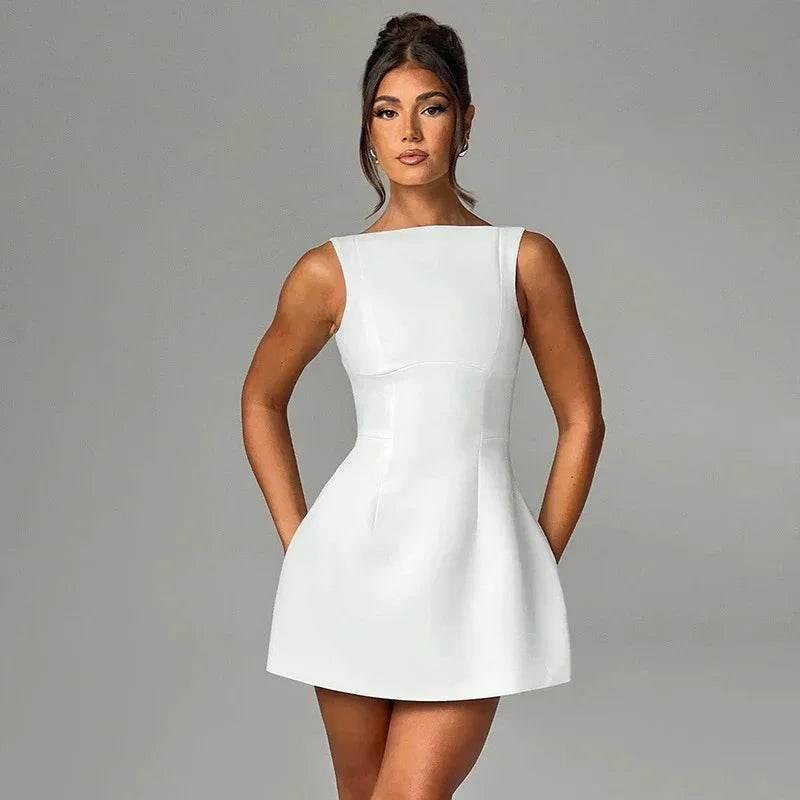 Sexy Slim-Fit Backless Dress - Summer Sleeveless Short Dress - ZA-Zola