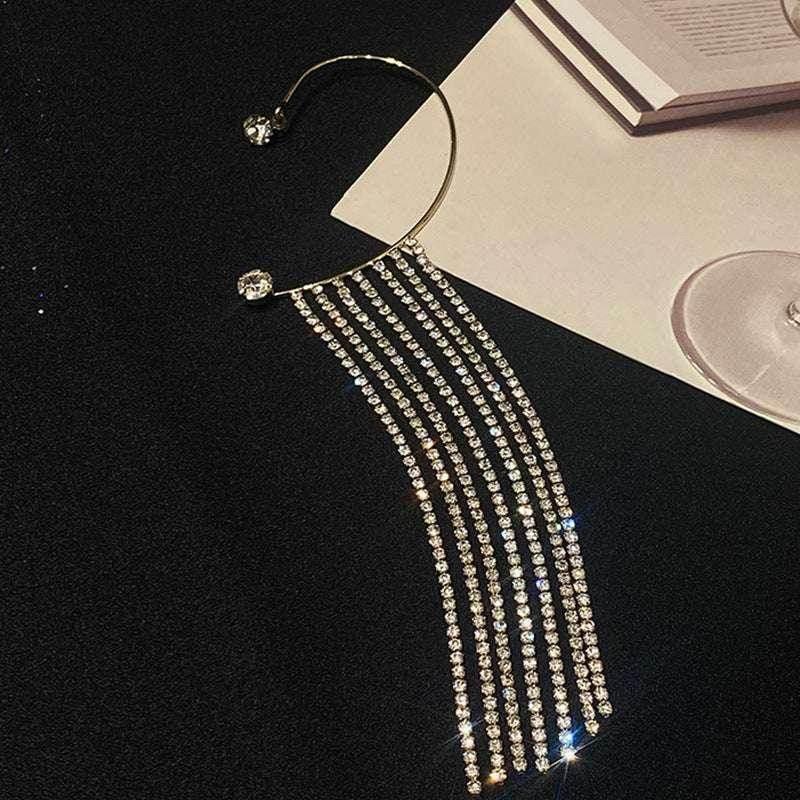 Long Pearl Tassel Earrings – Silver Elegance | ZA‑Zola - ZA-Zola