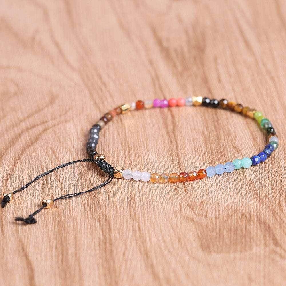 12 Zodiac Chakra Bracelet with Colored Stones - ZA-Zola