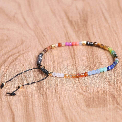 12 Zodiac Chakra Bracelet with Colored Stones - ZA-Zola