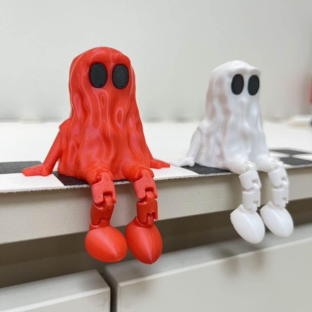 ZA-Zola 3D Printed Halloween Ghost with Movable Joints - ZA-Zola