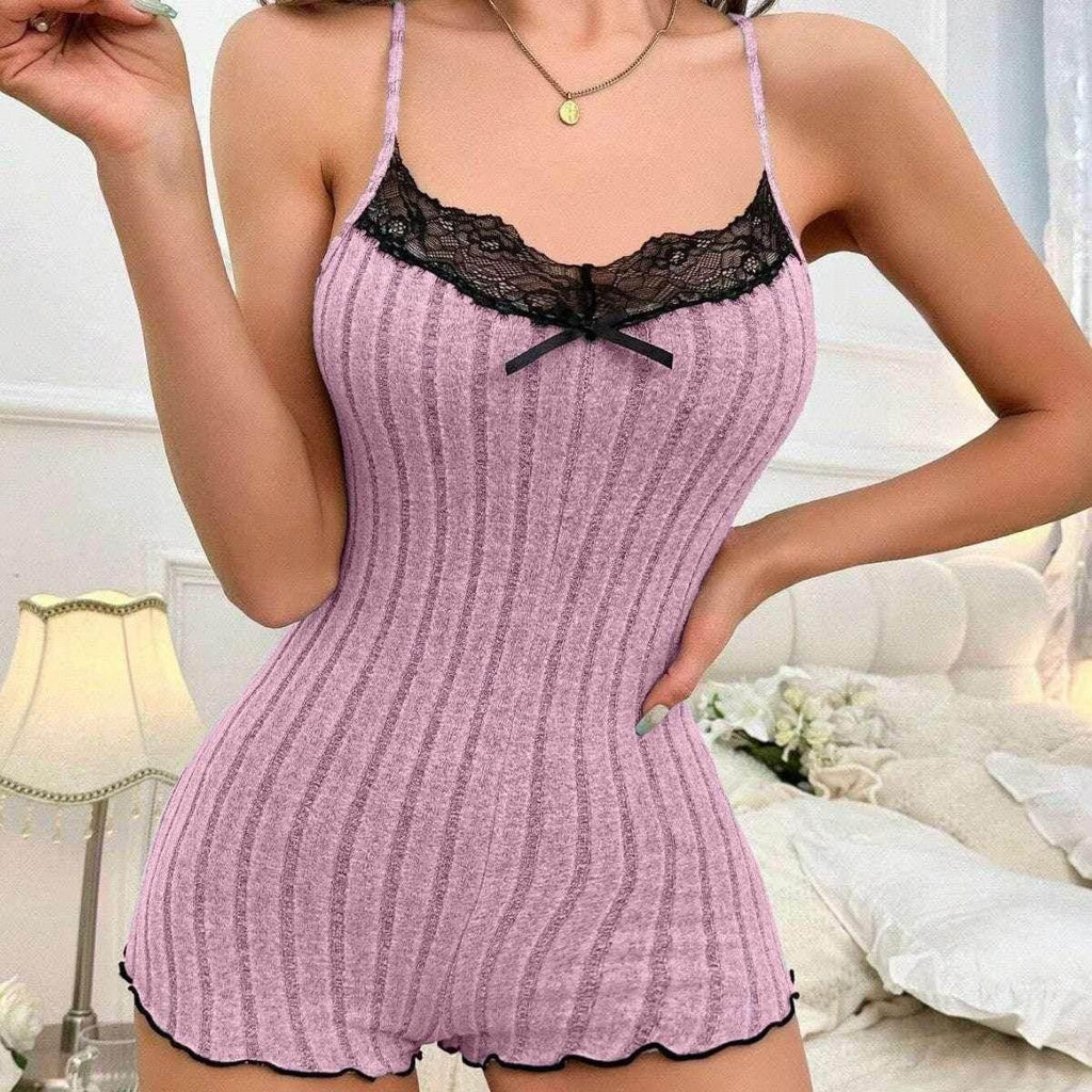 Butterfly Back Pajamas Lace Strap | Women's Sleepwear - ZA-Zola