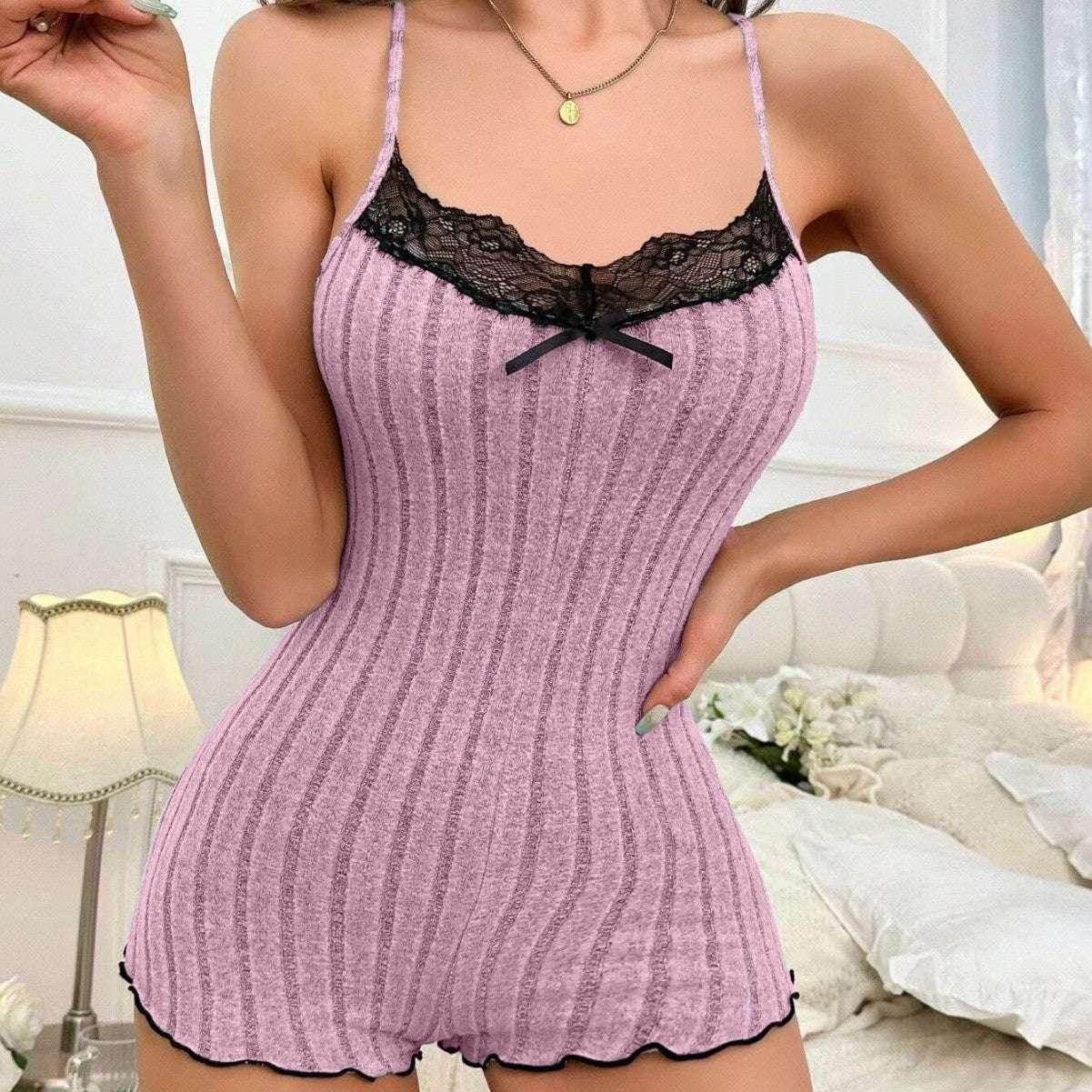 Butterfly Back Pajamas Lace Strap | Women's Sleepwear - ZA-Zola