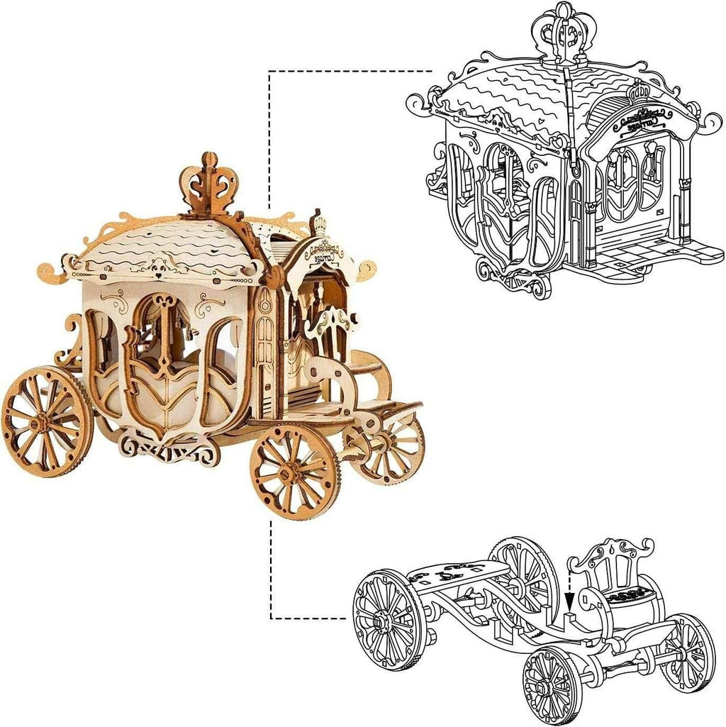 Robotime Rolife 3D Vintage Car Wooden Puzzle DIY Toy - ZA-Zola