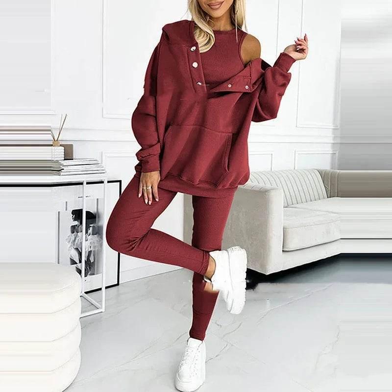 3PCS Women's Sports Suit – Stylish & Comfortable Set! - ZA-Zola