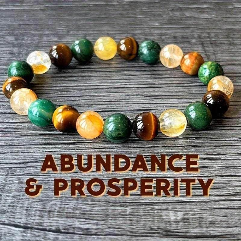 Natural Stone Crystal Bracelet – Unisex Travel Charm - ZA-Zola