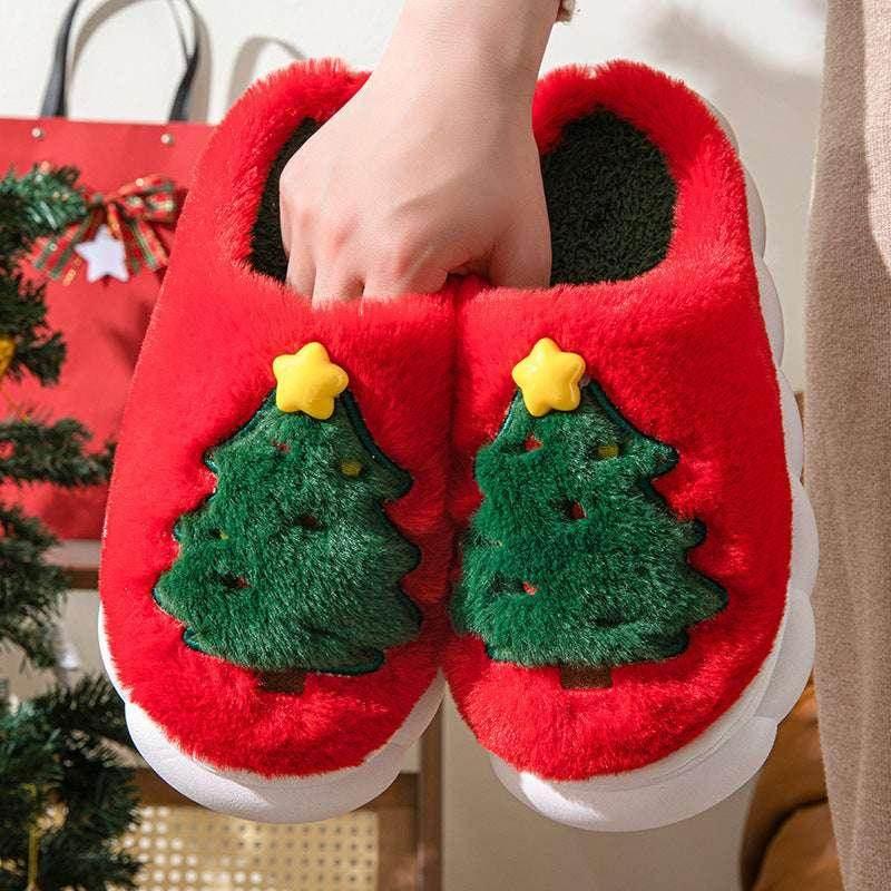 Christmas Tree Slippers – Cozy Festive Comfort - ZA-Zola