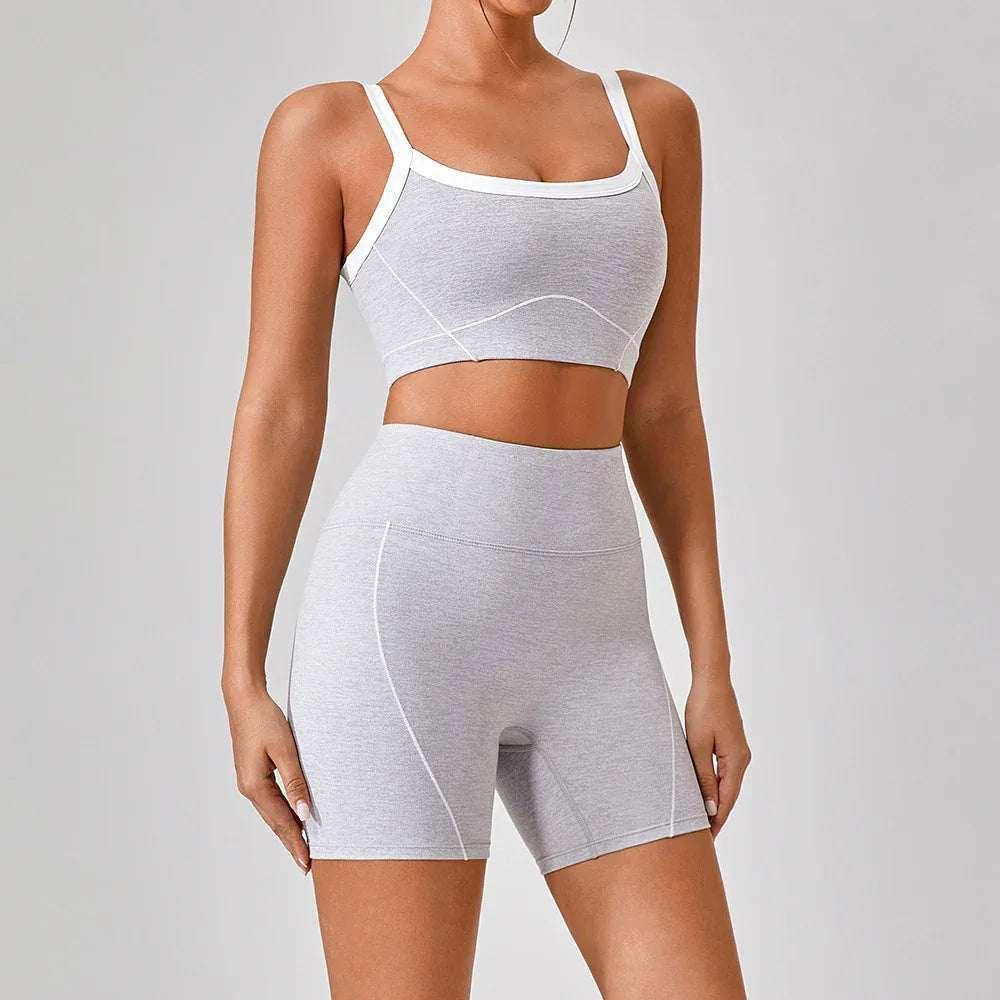 Women Yoga Fitness Set Spaghetti Strap Activewear - ZA-Zola