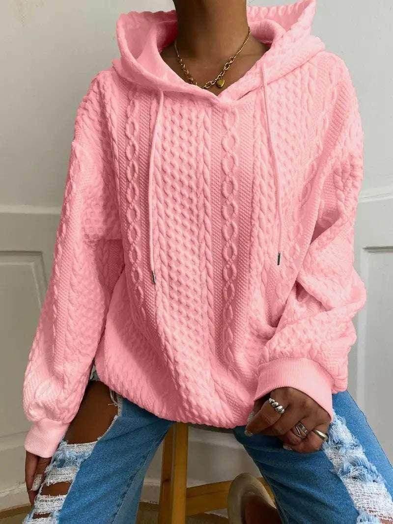 Women's Twist Pocket Hoodie – Casual & Cozy - ZA-Zola