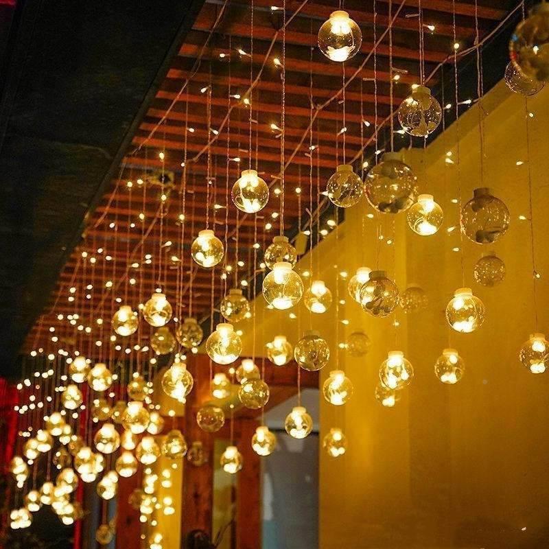 Star Moon Curtain Lights LED Wish Orbs Fairy Lights - ZA-Zola