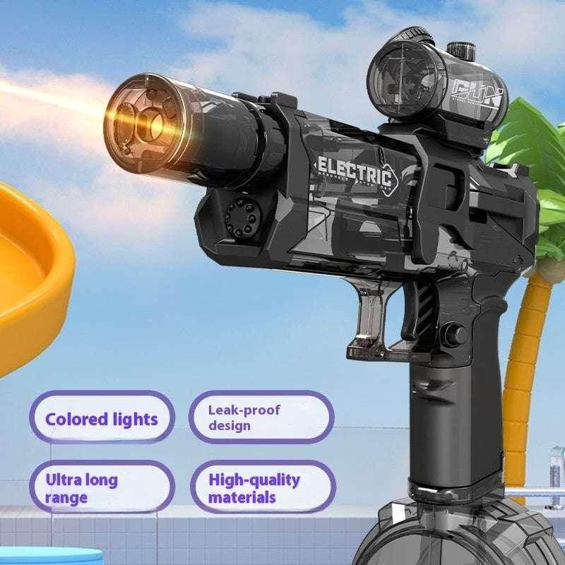 Fire Rat Full-Automatic Light-Up Water Gun – Long Range Electric Water Pistol for Kids - ZA-Zola