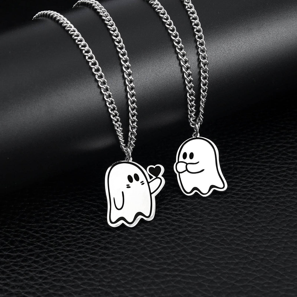 ZA-Zola Halloween Love Ghost Couple Necklace - ZA-Zola